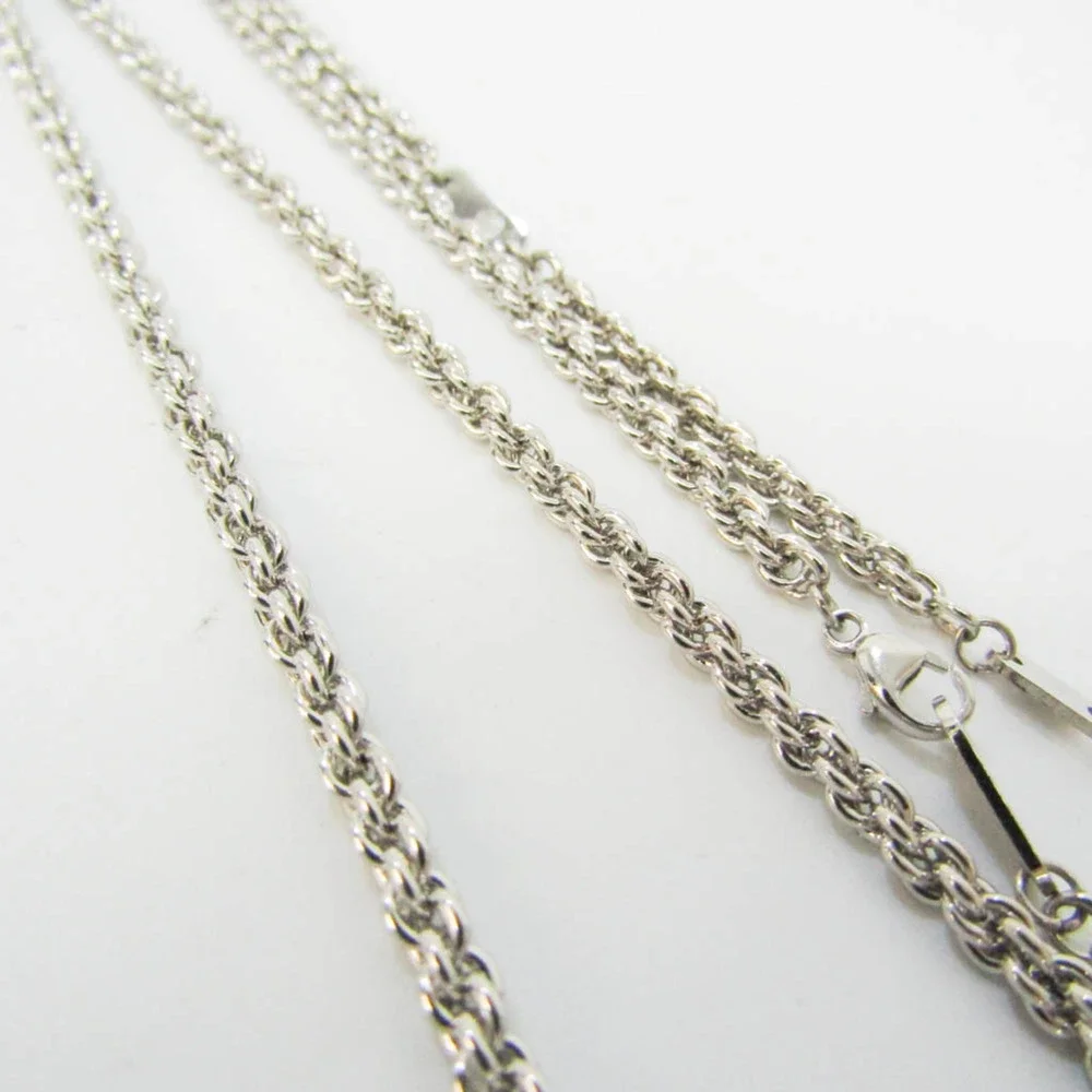 LOUIS VUITTON Silver Necklace - Picture 4 of 9